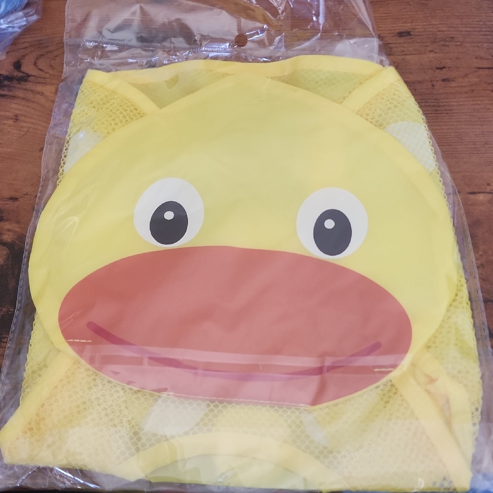 1pc Cute Duck Shaped Mesh Storage Bags Collection, They Hang In Your Bathroom